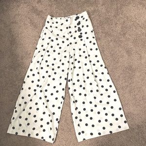 Zara Polkadot Wide Leg Pant
